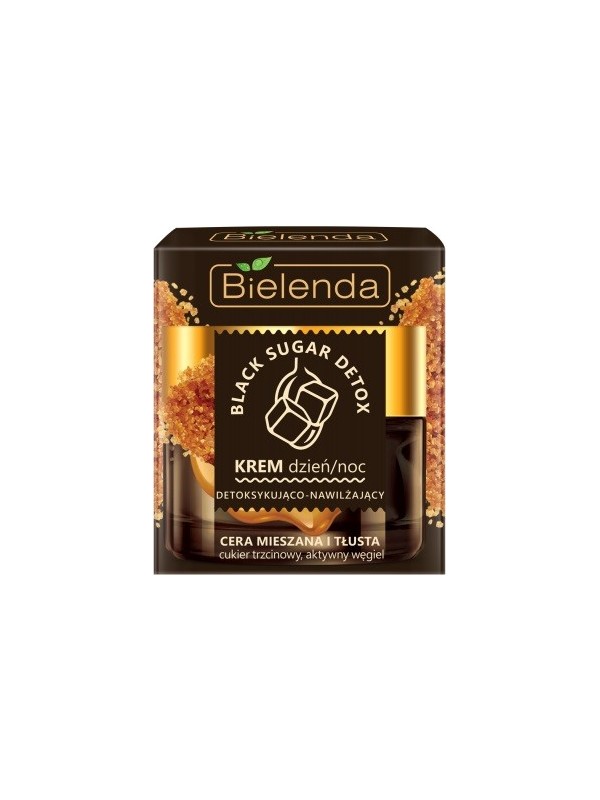 Bielenda BLACK SUGAR DETOX Ontgiftende en hydraterende dag/nachtcrème 50 ml