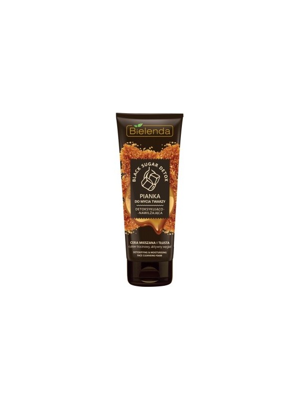 Bielenda Black Sugar Detox Detoxifying and moisturizing face wash foam 175 g