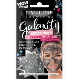 Eveline Glitter Mask Black Cleansing face mask 10 ml