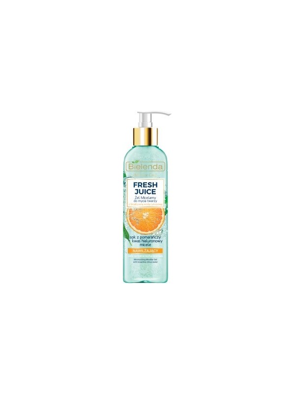 Bielenda FRESH JUICE hydraterende micellaire gel voor het gezicht Oranje 190 g