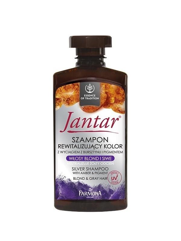 Farmona Jantar Haarshampoo revitaliseert de kleur van blond en grijs haar 330 ml