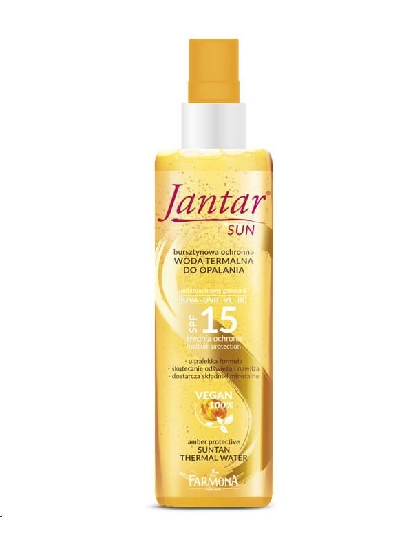 Farmona Jantar Sun Amber protective thermal water for sunbathing SPF15 200 ml