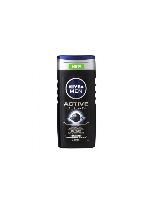 NIVEA MEN SHOWER GEL ACTIVE CLEAN BLACK 250 ml