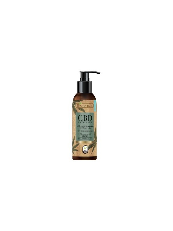 Bielenda CBD Cannabidiol Gezichtswasolie met CBD uit hennep - droge/gevoelige huid 140 ml