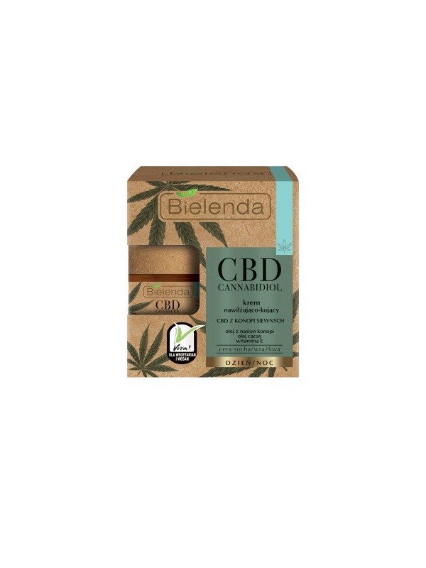 Bielenda CBD Cannabidiol Hydraterende en verzachtende crème met CBD uit hennep voor de droge/gevoelige huid 50ml