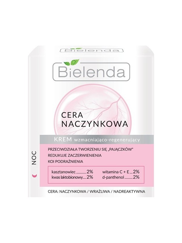 Bielenda Cera Naczynkowa Strengthening and regenerating night face cream 50 ml