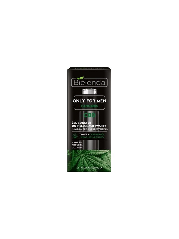 Bielenda ONLY FOR MEN CANNABIS Gel-booster for face care moisturizing and energizing 30 ml