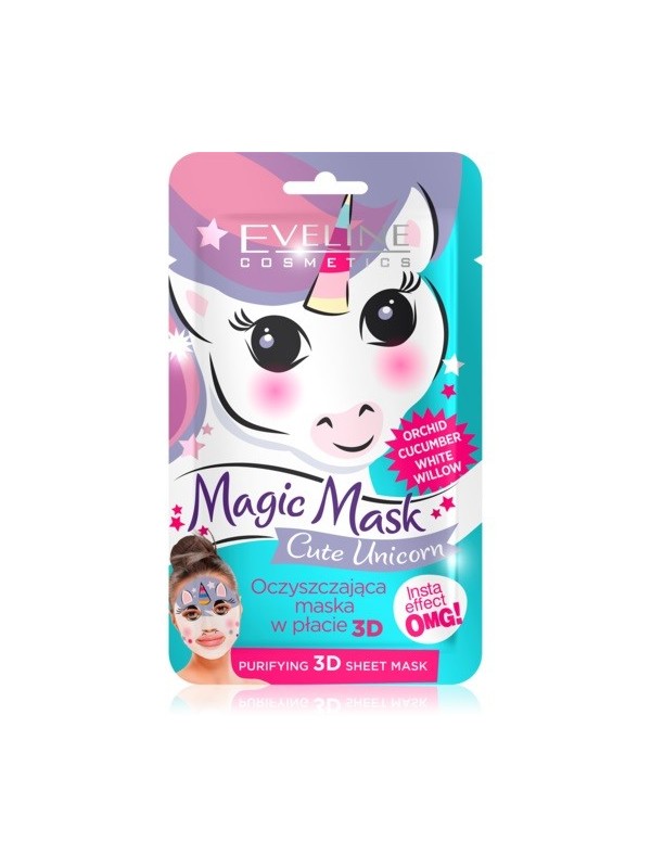 Eveline Magic Mask cleansing sheet mask 3D Cute Unicorn 1 piece