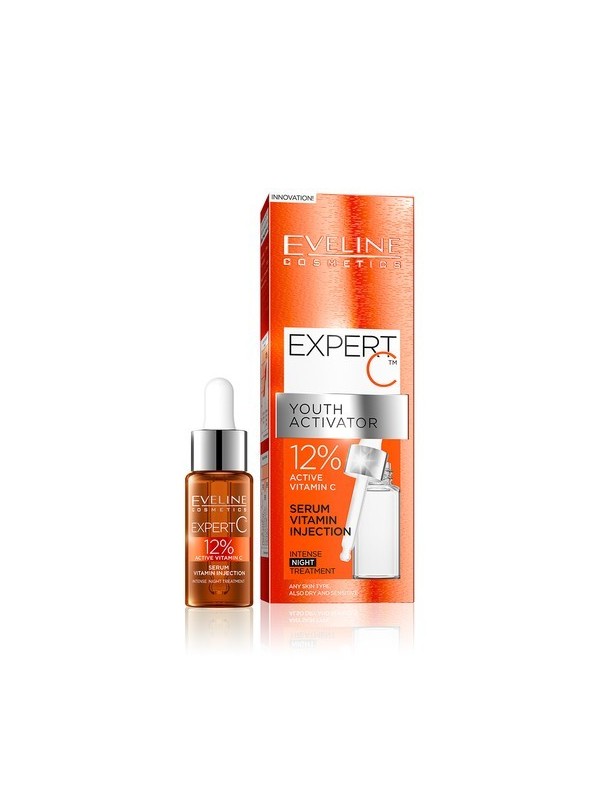 Eveline Expert C Youth activator serum - vitamine injectie 12% nachtkuur 18 ml