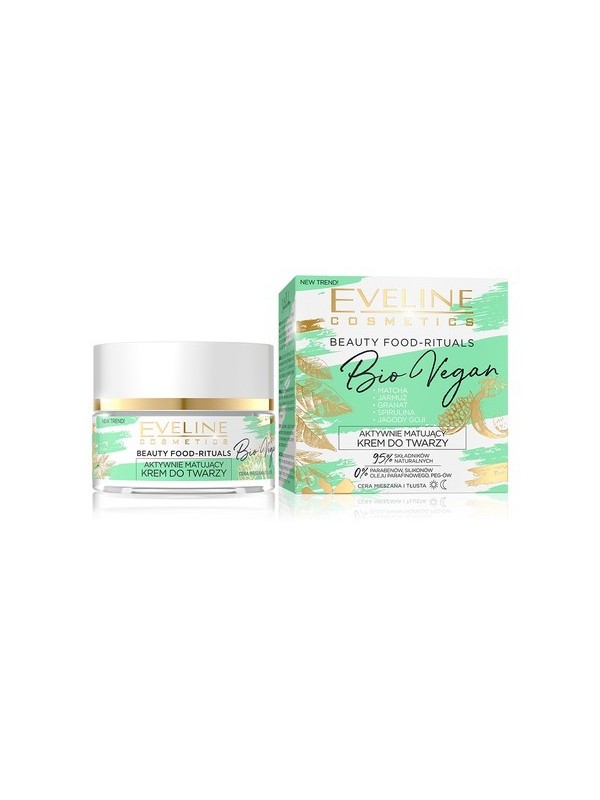 Eveline Bio Vegan Matterende Dag/Nacht Gezichtscrème 50 ml