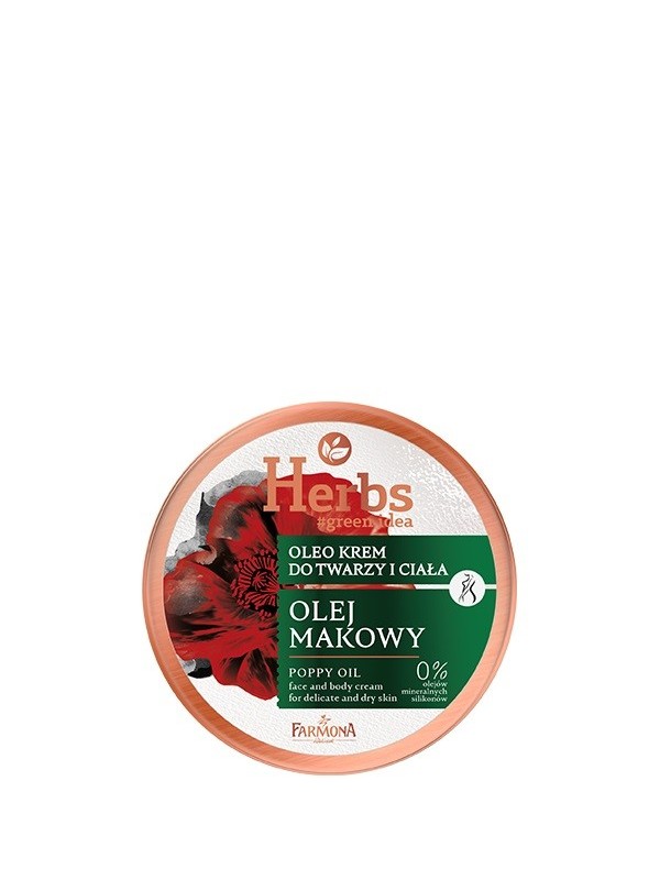 Farmona Herbs Oleo face and body cream Poppy seed oil for delicate and dry skin 100 ml