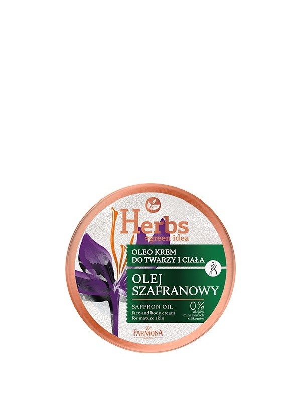 Farmona Herbs Oleo Gezichts- en Bodycrème Saffraanolie voor de rijpere huid 100 ml