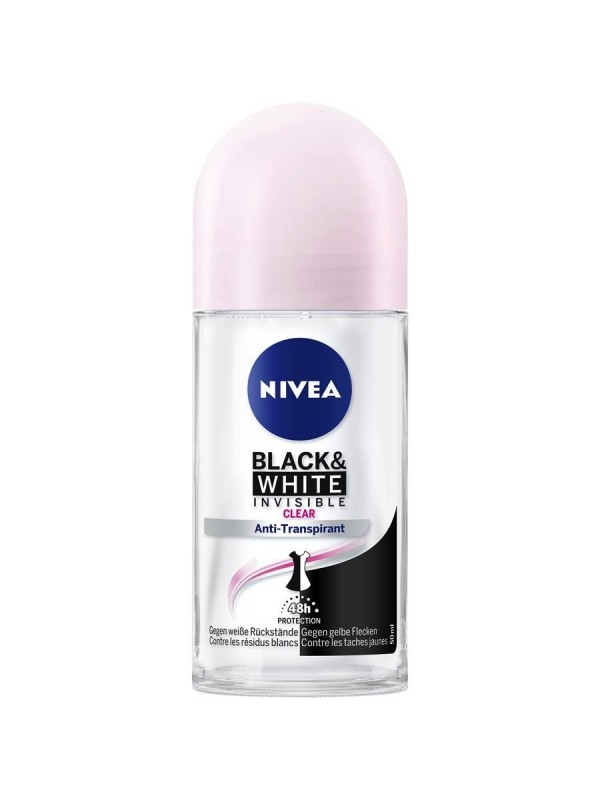 Nivea Roll-on Invisible Black & White clear Original Dames 50 ml