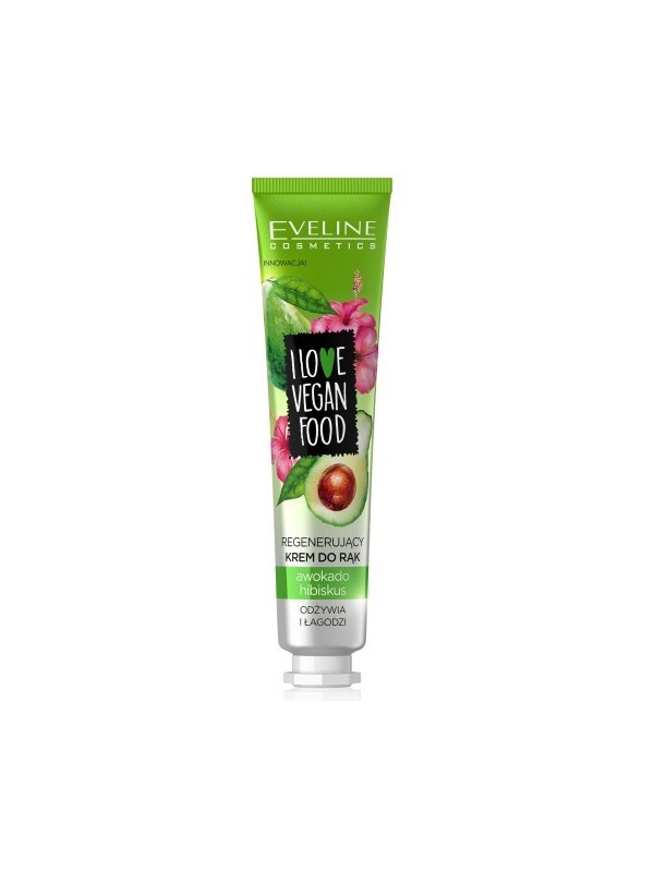 Eveline I LOVE VEGAN FOOD Handcrème regenererende Avocado en Hibiscus 50 ml