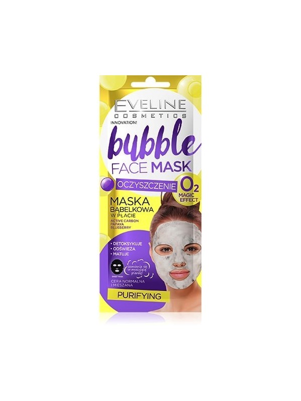 Eveline Bubble cleansing sheet mask 7 ml