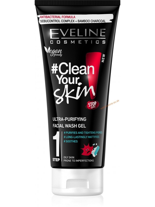 Eveline Clean Your skin ultra-cleansing face gel 200 ml