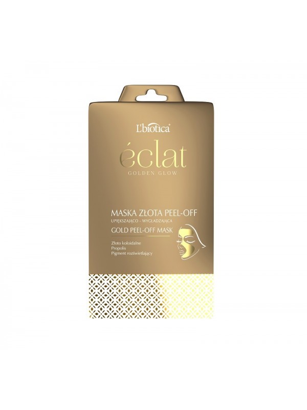 L'biotica PEEL-OFF MASK ECLAT GOLNEN GLOW SMOOTHING MASK 10 g