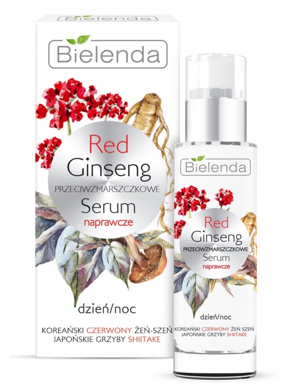 Bielenda Red Ginseng przeciwzmarszczkowe Serum do twarzy naprawcze dzień/noc 30 ml