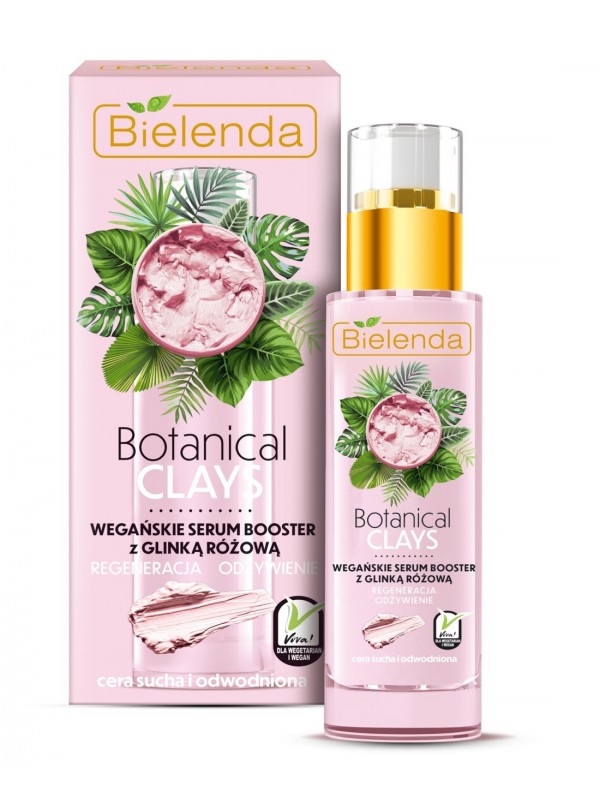 Bielenda Botanical Clays vegan face Serum with pink clay 30 ml