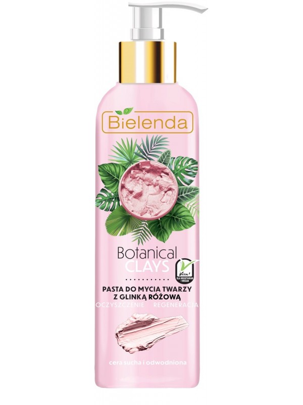 Bielenda Botanical Clays Reinigingspasta met roze klei 190 g