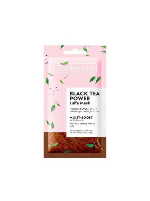 Bielenda Black Tea Power gezichtsmasker 2in1 hydraterend 8 g