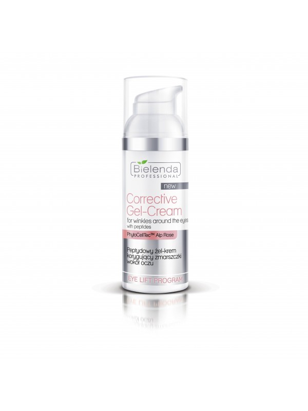 Bielenda Professional EYE LIFT PROGRAMMA Peptide crème-gel voor het gezicht corrigerende rimpels rond de ogen 50 ml