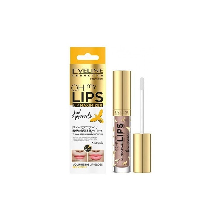 Eveline OH! MY LIPS Plumping Lip Gloss met hyaluronzuur Bee Venom 5 ml