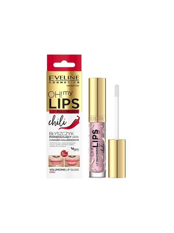 Eveline OH ! MY LIPS Lip gloss with hyaluronic acid Chili 4,5 ml