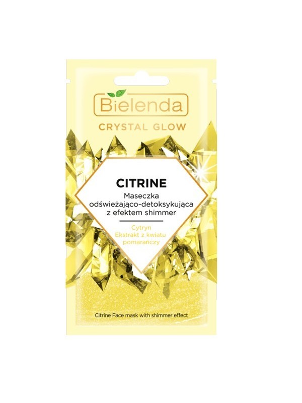 Bielenda Crystal Glow Citrien Verfrissend en ontgiftend gezichtsmasker 8 g