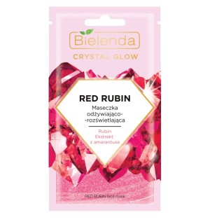 Bielenda Crystal Red Rubin Voedend en verhelderend gezichtsmasker 8 g(31-05-2025)