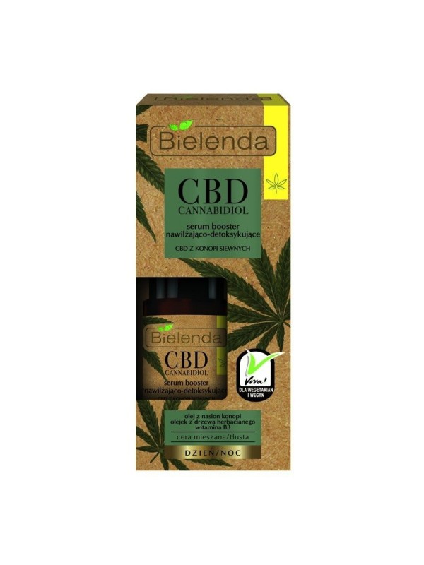 Bielenda CBD Cannabidiol Serum hydraterende en ontgiftende booster voor gecombineerde/vette huid 15 ml