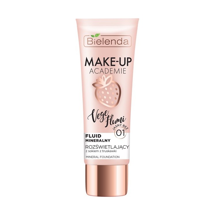 Bielenda MAKE-UP AKADEMIE VEGE FLUMI Illuminating mineral foundation - light beige 30 g