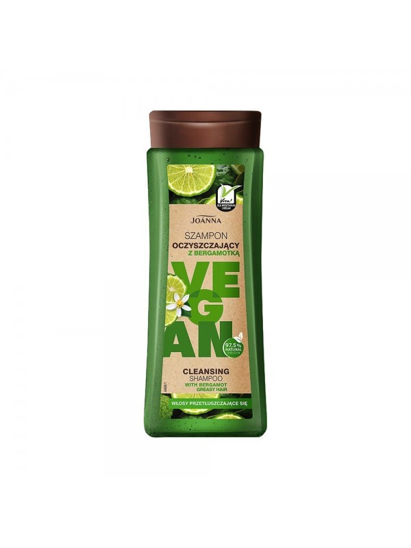 Joanna Vegan Cleansing haarshampoo met bergamot 300 ml