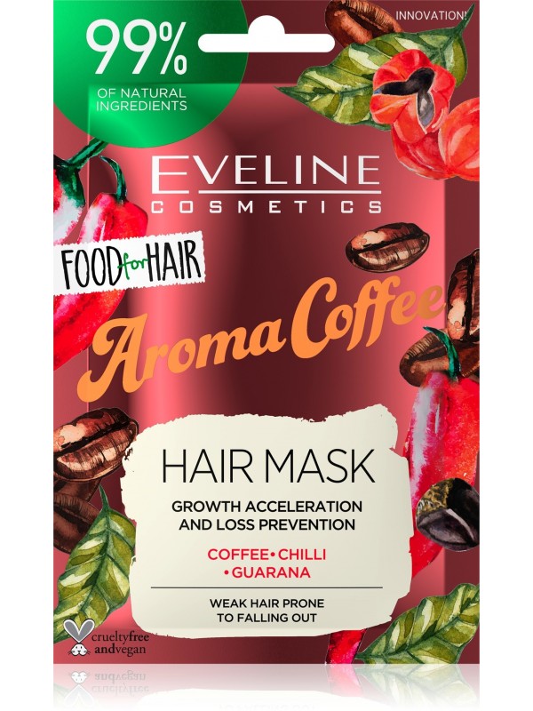 Eveline Food for hair AROMA COFFEE Hair mask accelerating hair growth 20 ml