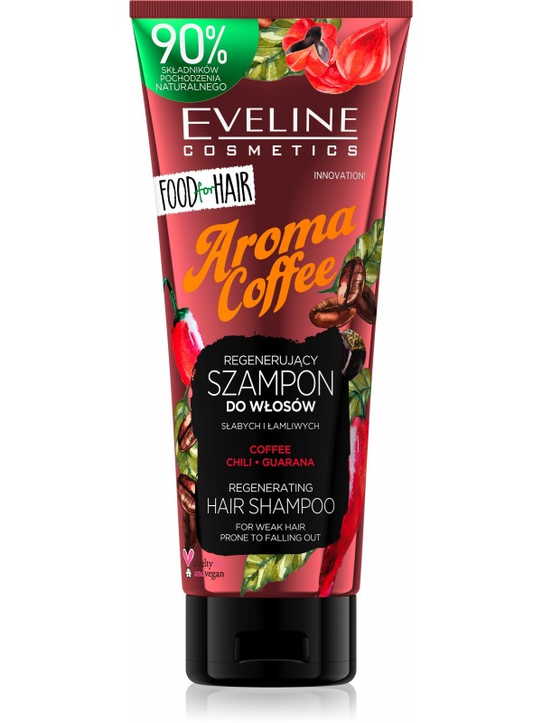 Eveline Food for hair AROMA COFFEE Regenererende Haarshampoo 250 ml