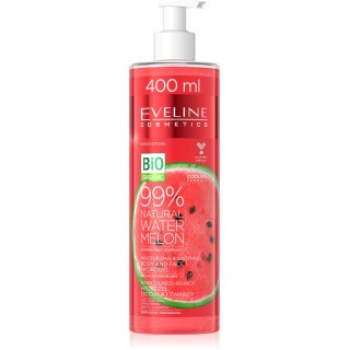 Eveline Natural Watermelon Moisturizing and soothing Hydro gel for body and face 400 ml