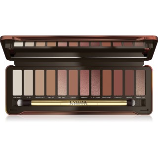 Eveline Eye shadows 12 colors Charming Mocha