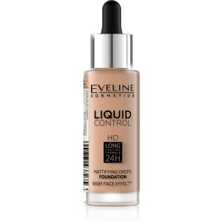 Eveline Liquid Control Foundation in Dropper /040/ Warm Beige 32 ml