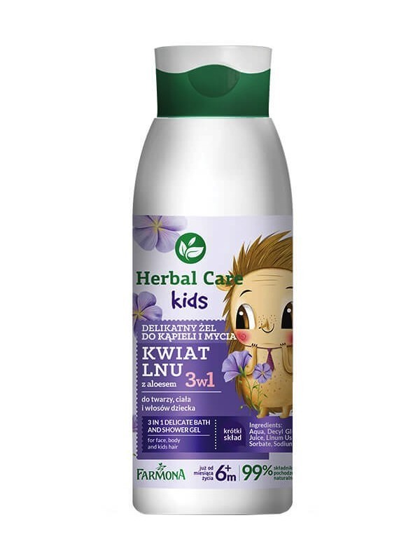 Farmona Herbal Care Kids 3w1 delikatny Żel do kąpieli oraz mycia 400 ml ( 31-07-2023 )