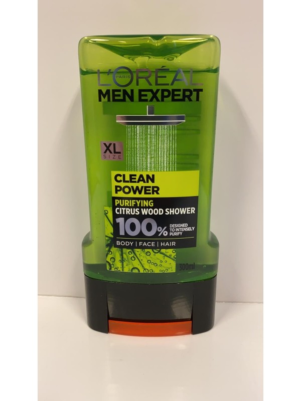 Loreal Men Expert Douchegel voor mannen Clean Power 300 ml