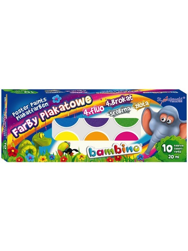 BAMBINO Poster paints 10 colors 20 ml