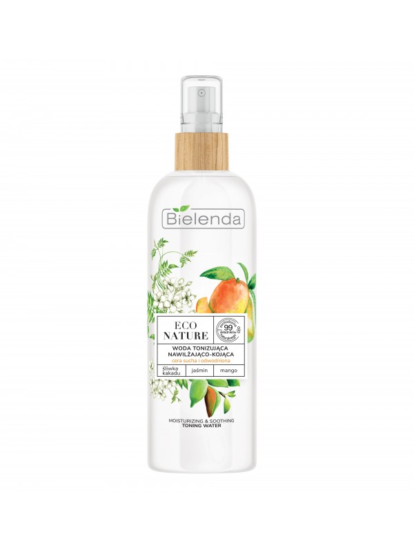 Bielenda ECO NATURE Hydraterende en verzachtende tonic Kakadu Pruim + Jasmijn + Mango 200 ml