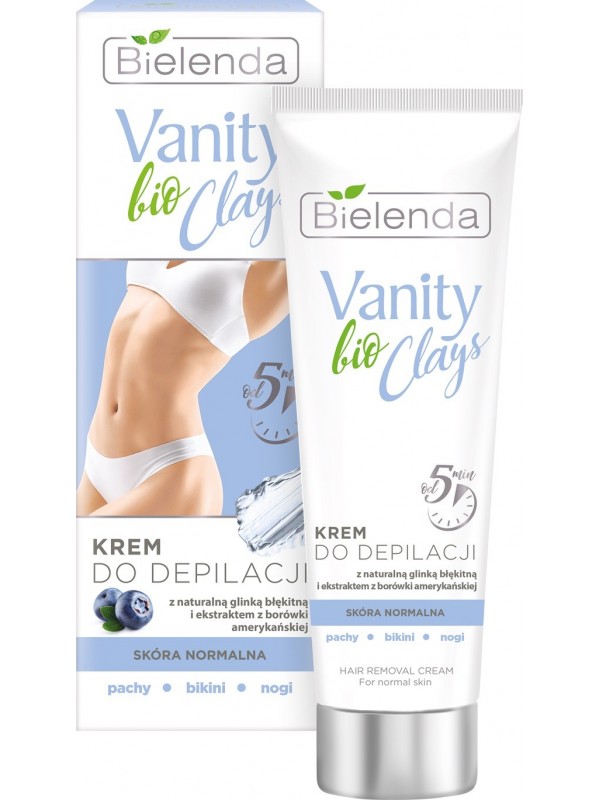 Bielenda VANITY BIO CLAYS Krem do depilacji z niebieską glinką 100 ml (30-06-2023)