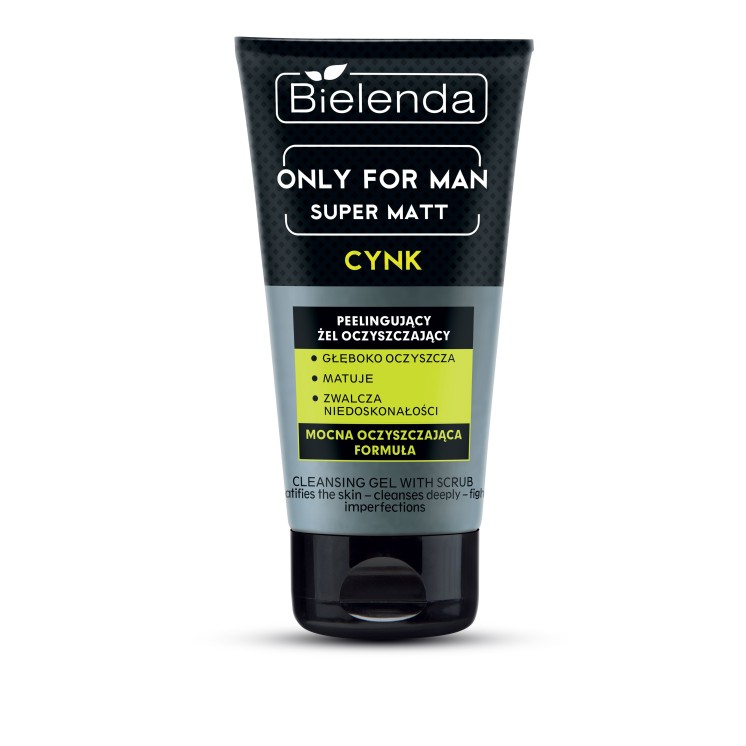 Bielenda ONLY FOR MEN SUPER MAT face wash peeling gel for men 150 g