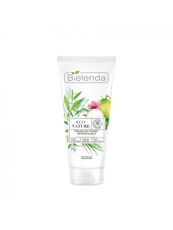 Bielenda ECO NATURE Detoxifying Face Peeling Coconut Water + Green Tea + Lemon Grass 150 g