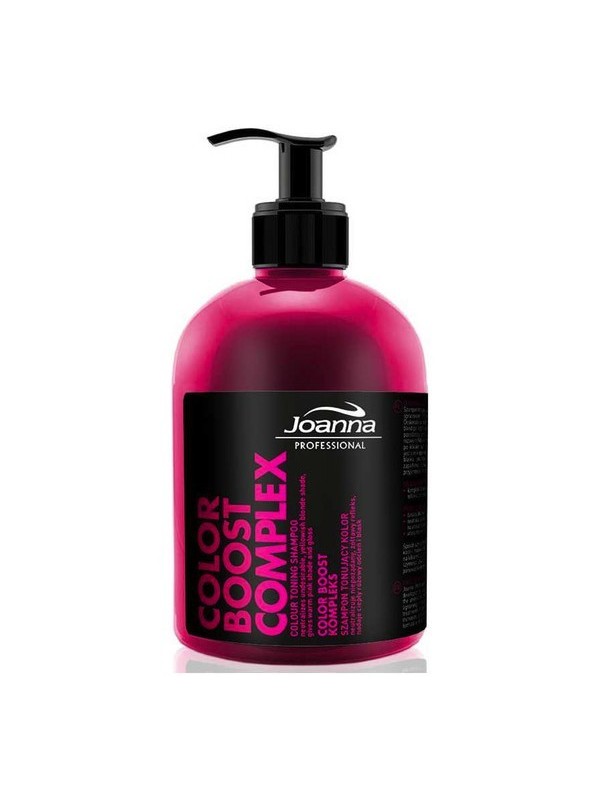 Joanna Professional COLOR BOOST COMPLEX Shampoo voor haarversteviging roze kleur 500 ml