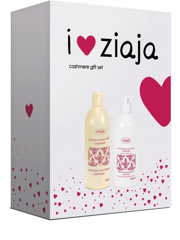 Ziaja Cadeauset Cashmere Shower Milk 500 ml + Body Milk 400 ml