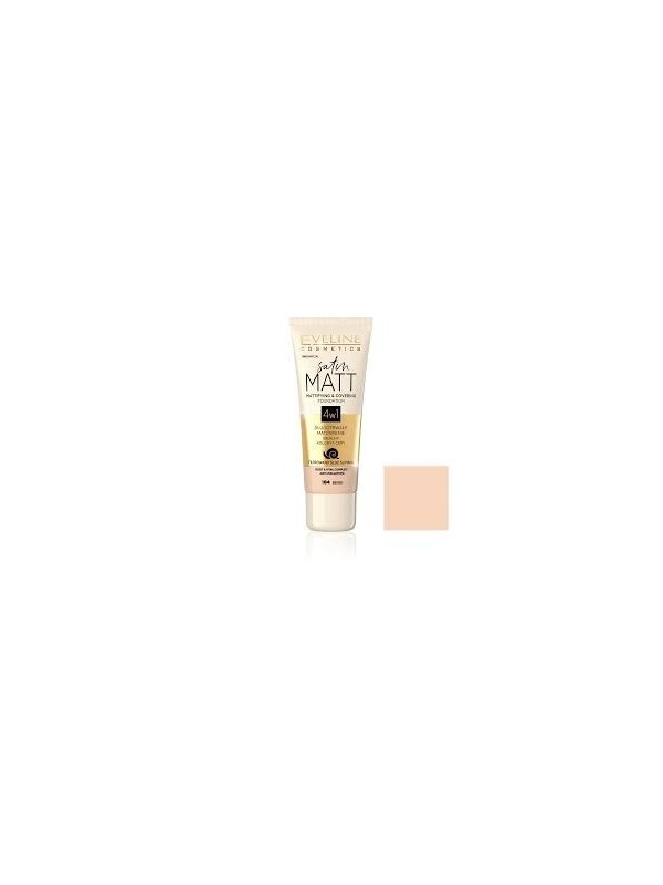 Eveline Satin Matt Matting foundation /104/ Beige 30 ml