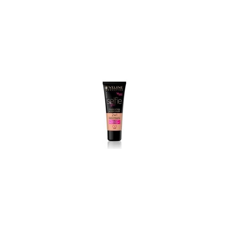 Eveline Selfie Time 2in1 verhullende en hydraterende foundation /02/ Ivory 30 ml