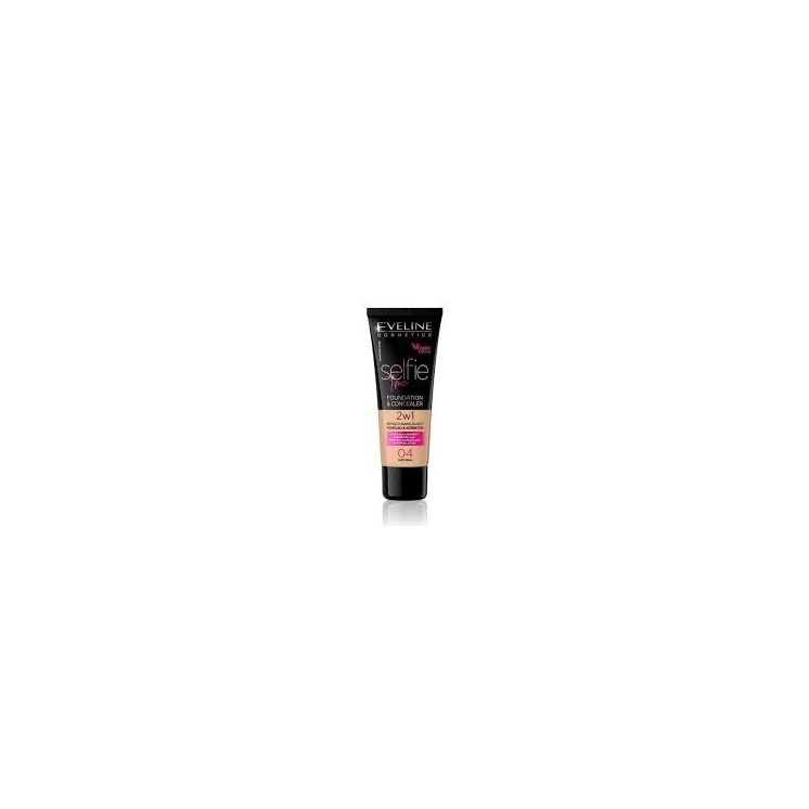 Eveline Selfie Time 2in1 verhullende en hydraterende foundation /04/ Natural 30 ml